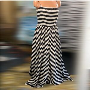 Covet maxi dress striped convertible straps medium new with tags beach vacation